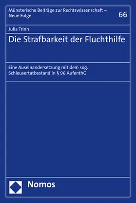 Trinh |  Trinh, J: Strafbarkeit der Fluchthilfe | Buch |  Sack Fachmedien