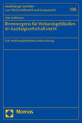 Hoffmann |  Hoffmann, S: Binnenregress für Verbandsgeldbußen im Kapitalg | Buch |  Sack Fachmedien