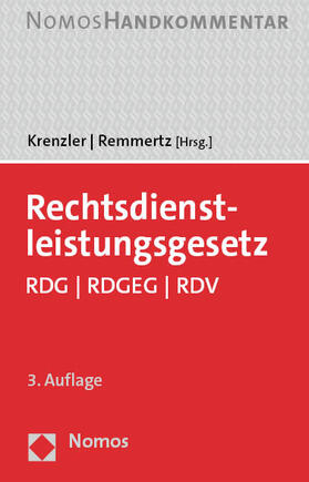 Krenzler / Remmertz | Rechtsdienstleistungsgesetz | Buch | 978-3-8487-8742-5 | sack.de