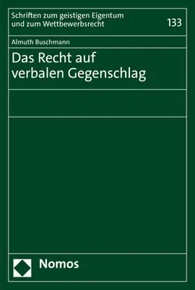 Buschmann |  Das Recht auf verbalen Gegenschlag | Buch |  Sack Fachmedien