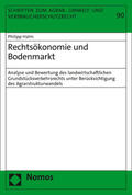 Halm |  Halm, P: Rechtsökonomie und Bodenmarkt | Buch |  Sack Fachmedien