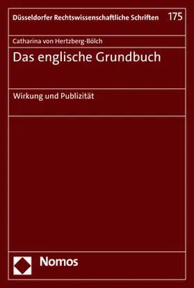 von Hertzberg-Bölch |  Das englische Grundbuch | Buch |  Sack Fachmedien