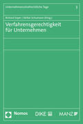 Soyer / Schumann |  Verfahrensgerechtigkeit für Unternehmen | Buch |  Sack Fachmedien