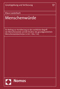 Lauterbach |  Lauterbach, K: Menschenwürde | Buch |  Sack Fachmedien