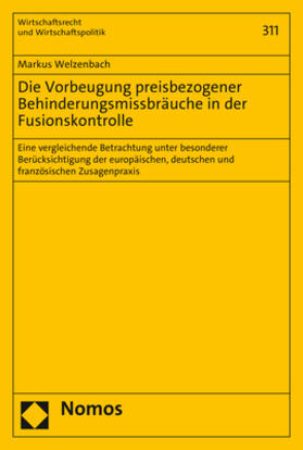 Welzenbach | Welzenbach, M: Vorbeugung preisbezogener Behinderungsmissbrä | Buch | 978-3-8487-8923-8 | sack.de