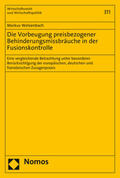 Welzenbach |  Welzenbach, M: Vorbeugung preisbezogener Behinderungsmissbrä | Buch |  Sack Fachmedien