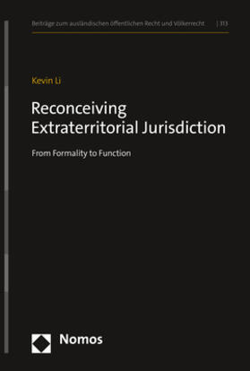 Li |  Li, K: Reconceiving Extraterritorial Jurisdiction | Buch |  Sack Fachmedien