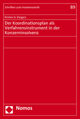 Dargers |  Dargers, K: Koordinationsplan als Verfahrensinstrument in de | Buch |  Sack Fachmedien