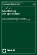 Fangmann |  Fangmann, H: Geoblocking von Spielfilmen | Buch |  Sack Fachmedien