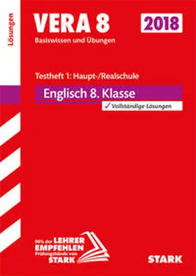 VERA 8 Testheft 1: Haupt-/Realschule - Englisch Lösungen | Buch | 978-3-8490-2924-1 | www.sack.de