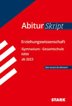 Durt |  STARK AbiturSkript - Erziehungswissenschaft - NRW ab 2023 | Buch |  Sack Fachmedien