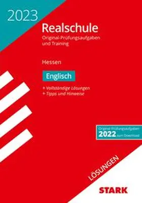  STARK Lösungen zu Original-Prüfungen und Training Realschule 2023 - Englisch - Hessen | Buch |  Sack Fachmedien