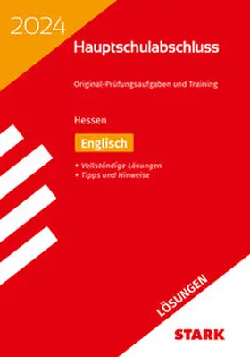 Menzel |  STARK Lösungen zu Original-Prüfungen und Training Hauptschulabschluss 2024 - Englisch - Hessen | Buch |  Sack Fachmedien