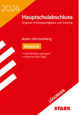  STARK Lösungen zu Original-Prüfungen und Training Hauptschulabschluss 2024 - Deutsch 9. Klasse - BaWü | Buch |  Sack Fachmedien