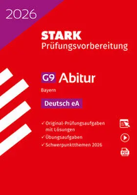 Andelfinger / Battenberg / Berg |  STARK Deutsch eA - Abitur 2026 Bayern - Prüfungsvorbereitung | Buch |  Sack Fachmedien