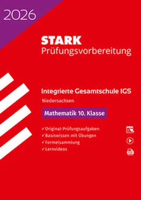  STARK Mathematik 10. Klasse - Integrierte Gesamtschule (IGS) 2026 Niedersachsen - Prüfungsvorbereitung | Buch |  Sack Fachmedien