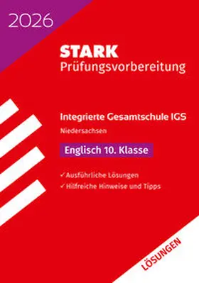 Jenkinson |  STARK Lösungen zu Englisch 10. Klasse - Integrierte Gesamtschule (IGS) 2026 Niedersachsen - Prüfungsvorbereitung | Buch |  Sack Fachmedien