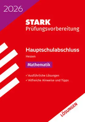  STARK Lösungen zu Mathematik - Hauptschulabschluss 2026 Hessen - Prüfungsvorbereitung | Buch |  Sack Fachmedien