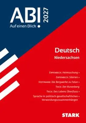 Bernhardt / Schlegel / Wurm |  STARK Deutsch - Abi - Auf einen Blick! Niedersachsen 2027 | Buch |  Sack Fachmedien