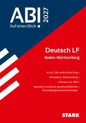 Bernhardt / Schlegel / Wurm |  STARK Deutsch - Abi - Auf einen Blick! 2027 BW | Buch |  Sack Fachmedien
