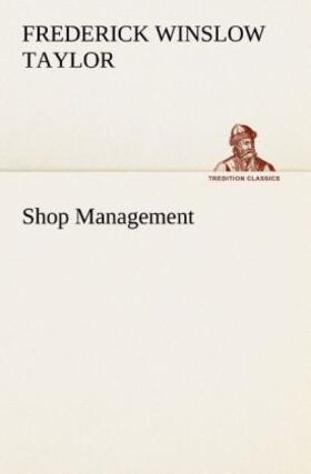 Taylor |  Shop Management | Buch |  Sack Fachmedien