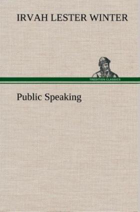 Winter |  Public Speaking | Buch |  Sack Fachmedien