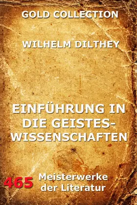 Dilthey |  Einführung in die Geisteswissenschaften | eBook | Sack Fachmedien