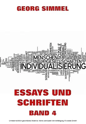 Simmel |  Essays und Schriften, Band 4 | eBook | Sack Fachmedien