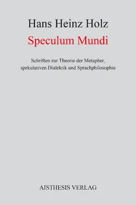 Holz / Zimmer |  Speculum Mundi | Buch |  Sack Fachmedien