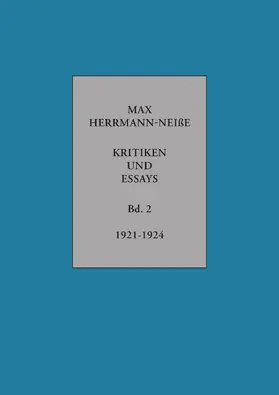 Herrmann-Neiße / Schönborn / Zupfer |  Kritiken und Essays | Buch |  Sack Fachmedien
