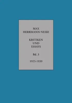Schönborn / Herrmann-Neiße / Wilhelmi |  Kritiken und Essays | Buch |  Sack Fachmedien