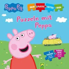 Schwager & Steinlein Verlag |  Peppa Pig - Puzzeln mit Peppa. Puzzle-Ketten-Buch mit 5 Puzzles mit je 6 Teilen | Buch |  Sack Fachmedien