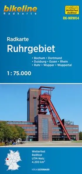  Bikeline Radkarte Deutschland Ruhrgebiet 1 : 75 000 (RK-NRW04) | Sonstiges |  Sack Fachmedien