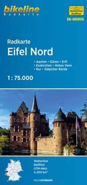  Bikeline Radkarte Eifel Nord Aachen, Köln 1 : 75 000 | Sonstiges |  Sack Fachmedien