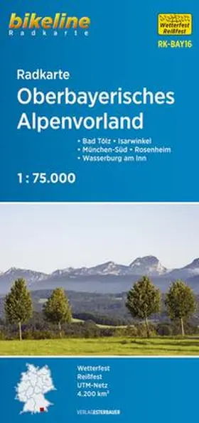  Bikeline Radkarte Oberbayerisches Alpenvorland 1 : 75 000 | Sonstiges |  Sack Fachmedien