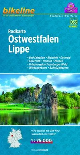  Bikeline Radkarte Ostwestfalen, Lippe 1 : 75.000 | Sonstiges |  Sack Fachmedien