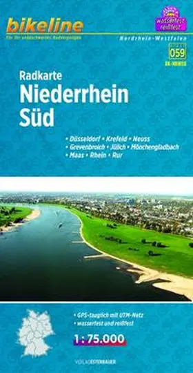  Bikeline Radkarte Niederrhein Süd 1 : 75 000 | Sonstiges |  Sack Fachmedien