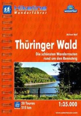 Moll | Hikeline Wanderführer Thüringer Wald 1 : 35 000 | Buch | 978-3-85000-576-0 | sack.de