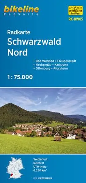  Bikeline Radkarte Schwarzwald Nord 1 : 75 000 | Sonstiges |  Sack Fachmedien