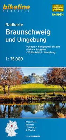 Radkarte Braunschweig und Umgebung 1 : 75.000 | Sonstiges |  Sack Fachmedien