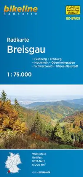  Radkarte Breisgau (RK-BW09) 1:75.000 | Sonstiges |  Sack Fachmedien