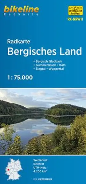 Verlag |  Radkarte Bergisches Land (RK-NRW11) | Sonstiges |  Sack Fachmedien