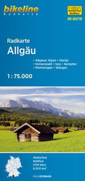 Verlag |  Radkarte Allgäu (RK-BAY18) 1:75.000 | Sonstiges |  Sack Fachmedien