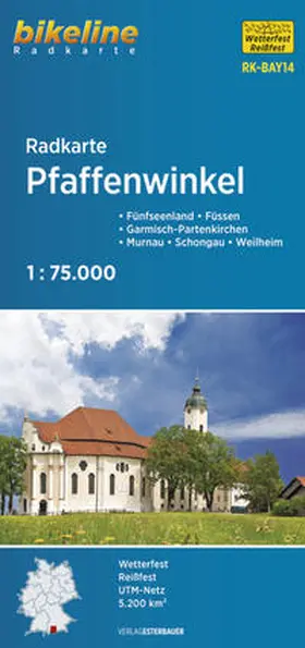 Verlag |  Radkarte Pfaffenwinkel 1:75.000 (RK-BAY14) | Sonstiges |  Sack Fachmedien