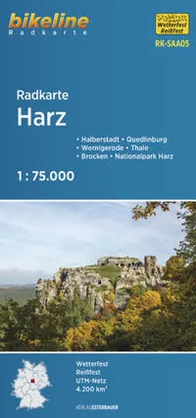 Radkarte Harz 1:75.000 (RK-SAA05) | Sonstiges |  Sack Fachmedien