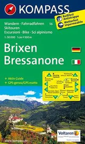  Brixen / Bressanone 1 : 50 000 | Sonstiges |  Sack Fachmedien