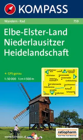  Elbe-Elster-Land - Niederlausitzer Heidelandschaft 1 : 50 000 | Sonstiges |  Sack Fachmedien