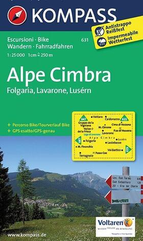  Alpe Cimbra, Folgaria, Lavarone, Lusérn 1 : 25 000 | Sonstiges |  Sack Fachmedien