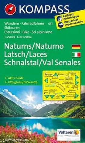  Naturns - Latsch - Schnalstal / Naturno - Laces - Val Senales 1 : 25 000 | Sonstiges |  Sack Fachmedien
