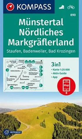  Münstertal, Nördliches Markgräflerland, Staufen, Badenweiler, Bad Krozingen 1:25 000 | Sonstiges |  Sack Fachmedien